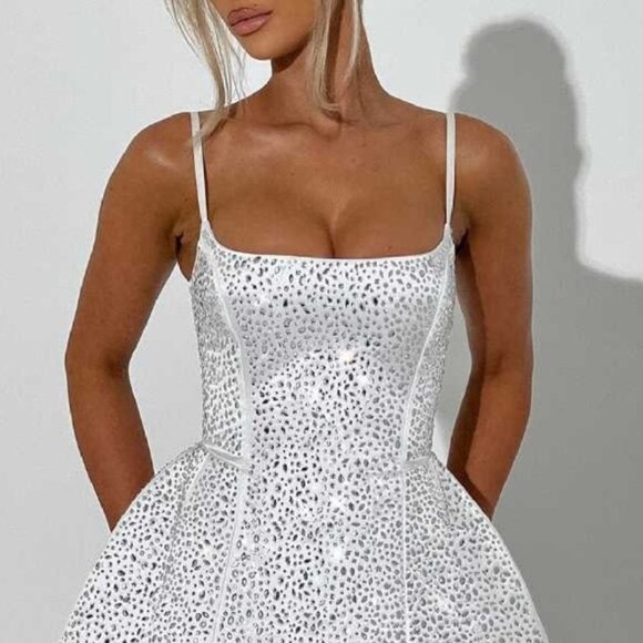 BabyBoo Angelique Mini Dress in Ivory size M - Picture 3 of 9